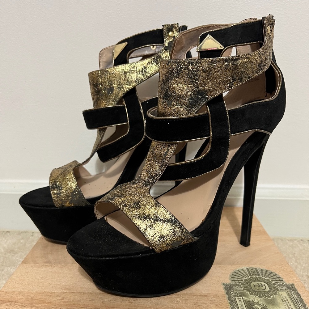 Bebe Allison Platform Heels - Picture 1 of 8